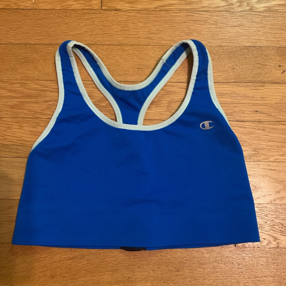Blue Champion sports bra